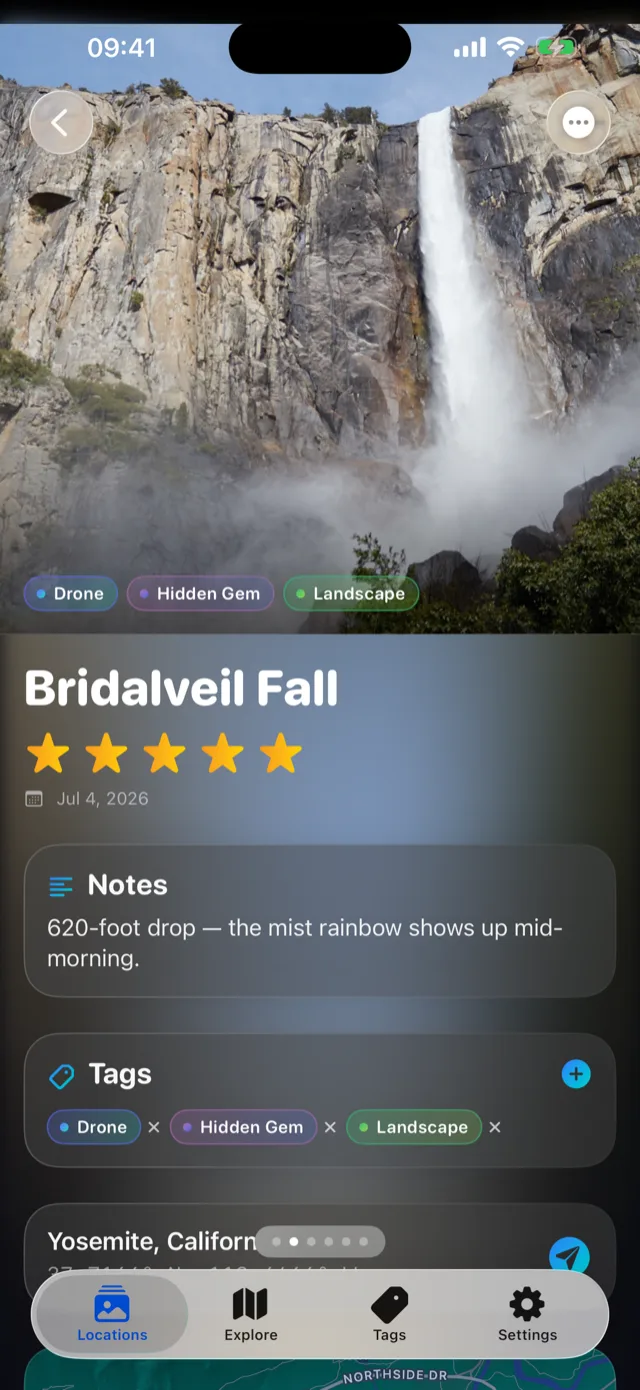 Location Snapshot — Immersive detail