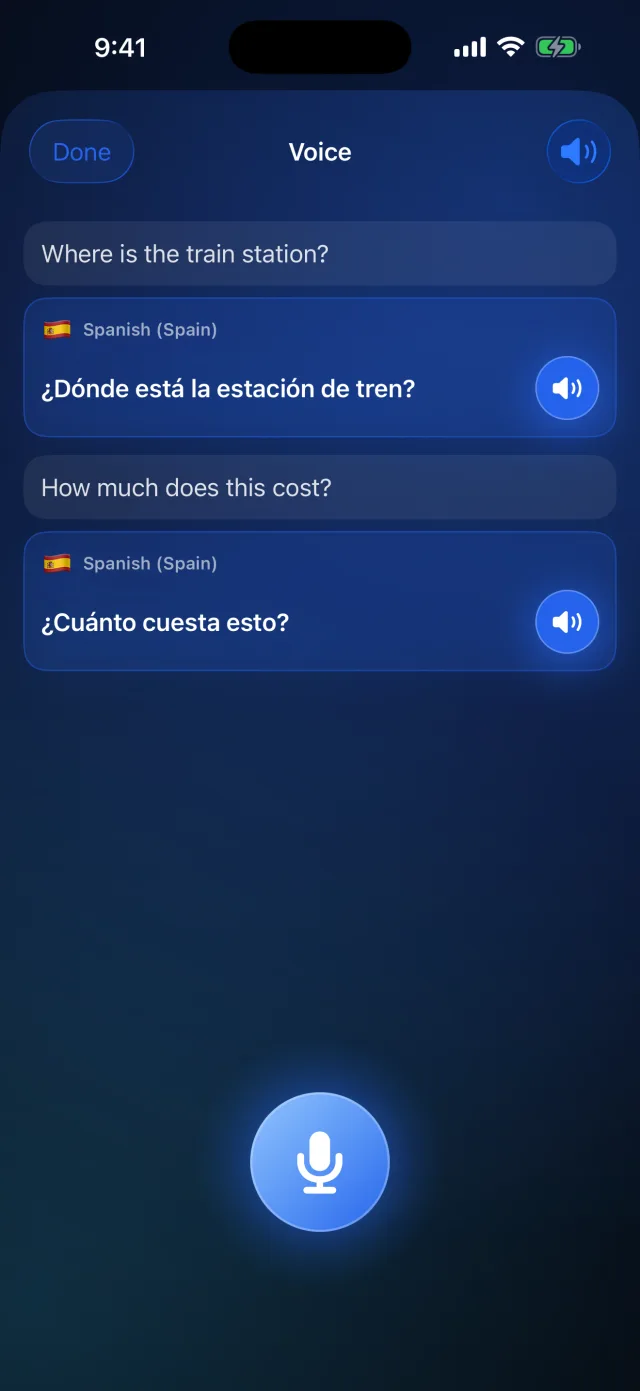 Lingvo: Offline Translator — Pronuncia una frase e ascoltala — traduzione vocale, sul tuo dispositivo.