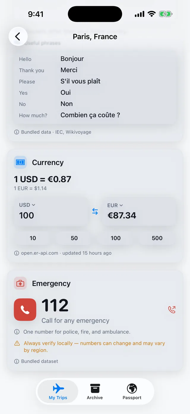 Voyager: Towarzysz podróży — Przeliczaj dowolne dwie waluty, offline