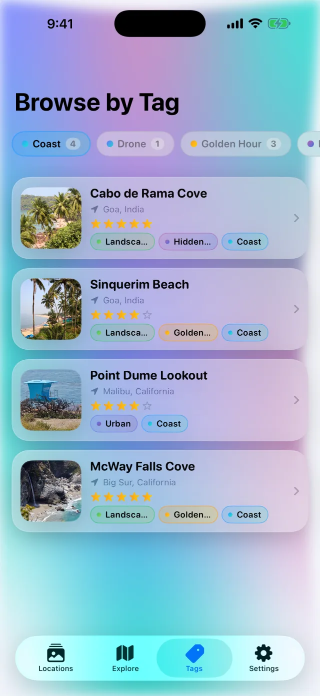 Waypoint: Location Snapshot — Gestione etichette